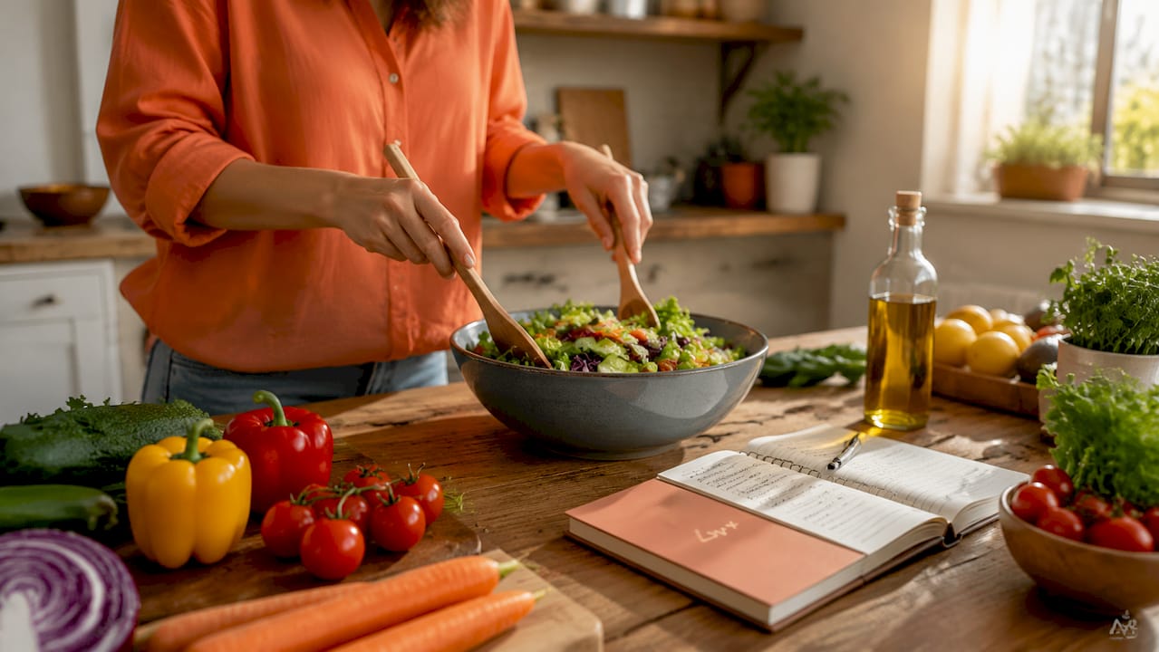 Nutritionist-s-hands-with-salad-and-notes-on-desk - lyv pharmacy