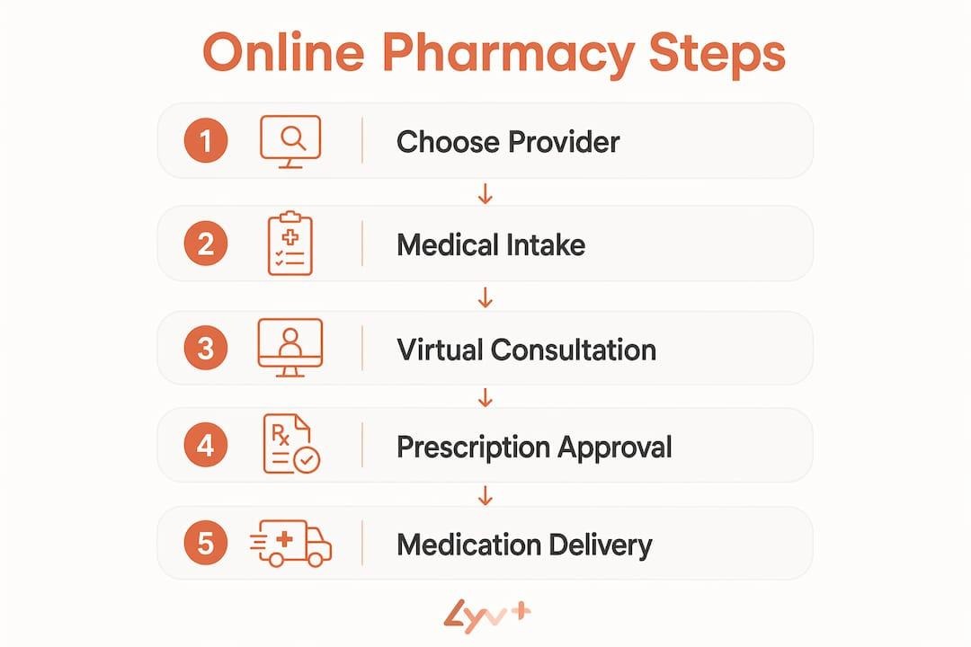 Online Pharmacy Steps - lyv Pharmacy